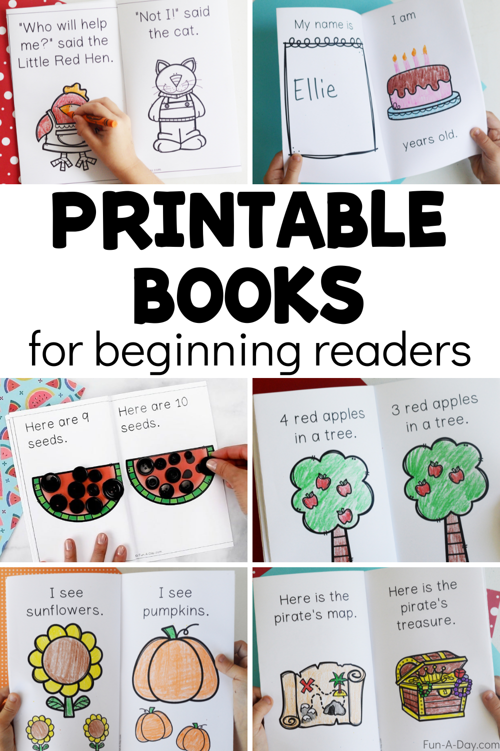 Making Preschool Printable Reading Books