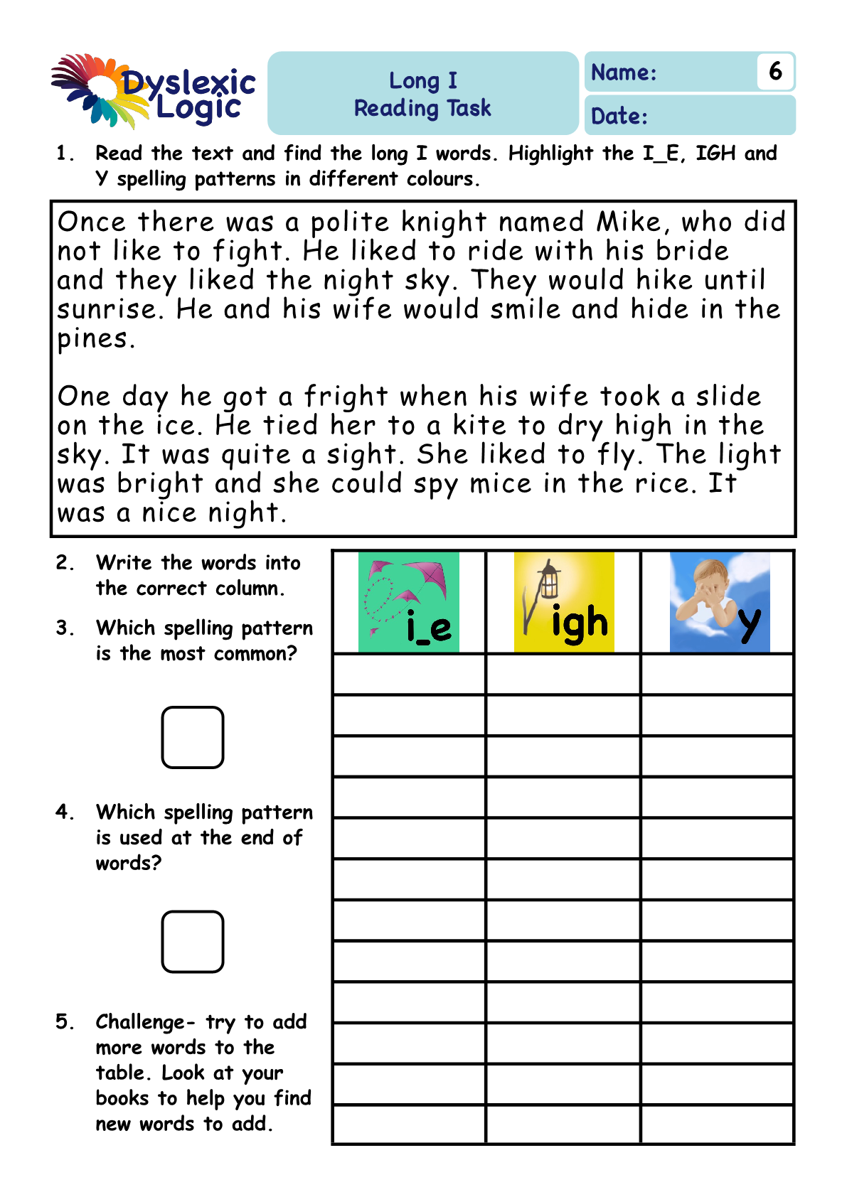 Printable Phonics Support Resources Dyslexic Logic