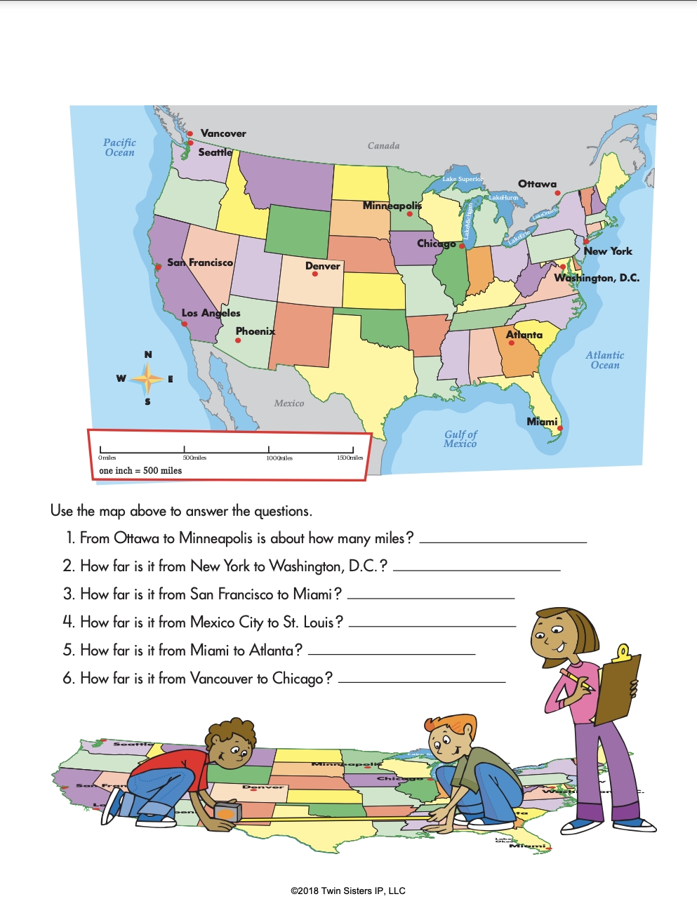 Reading Maps Worksheets Free Printable