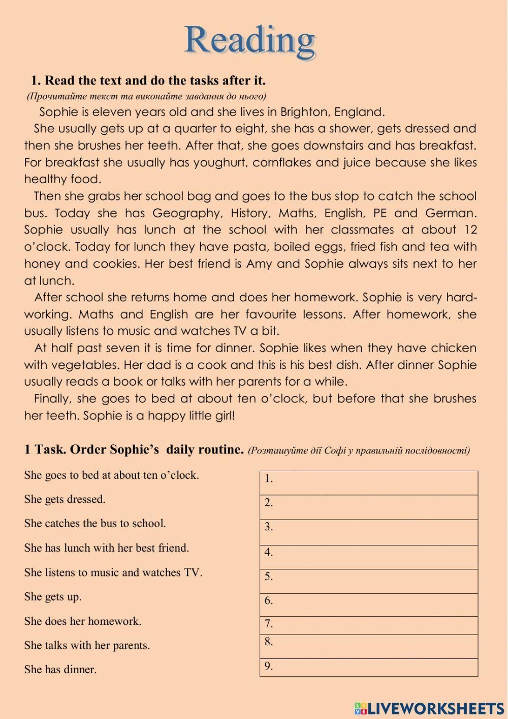 Reading Comprehension 5th Grade Worksheet Live Worksheets 