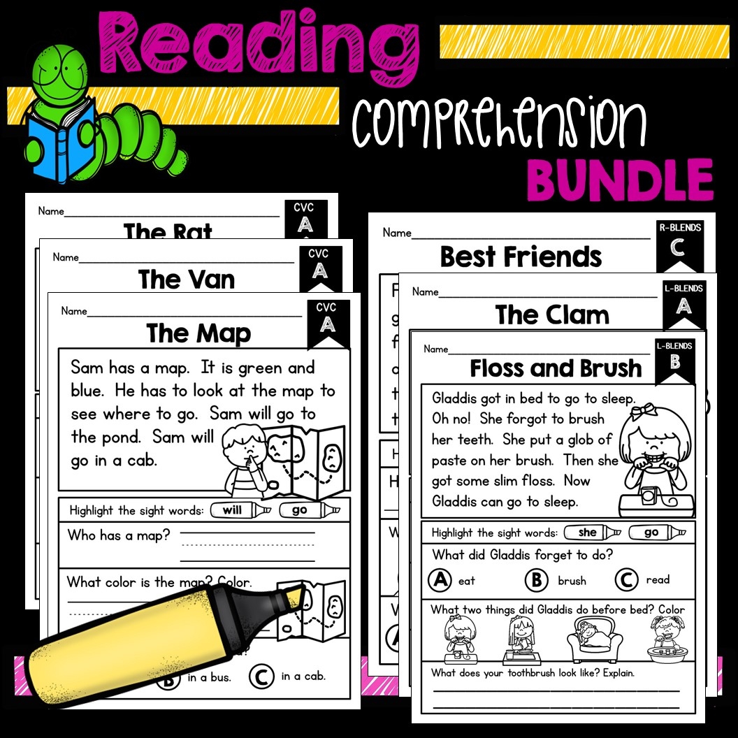 Reading Comprehension Bundle K 1 Made By Teachers