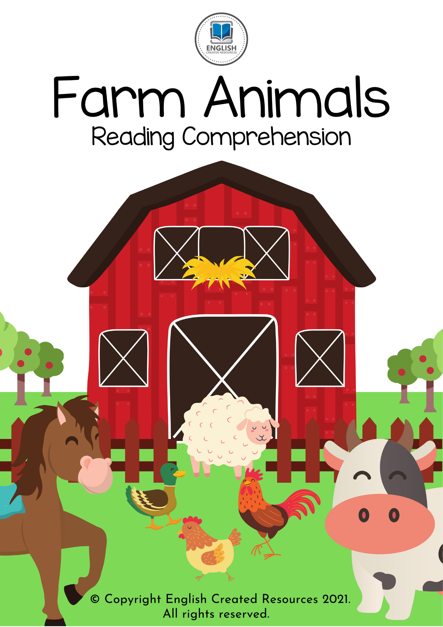 Reading Comprehension Farm Animals English Created Resources