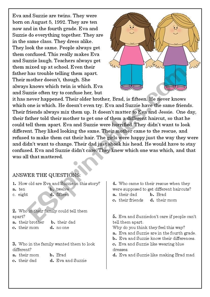 Reading Comprehension For Beginner And Elementary Students 9 ESL 
