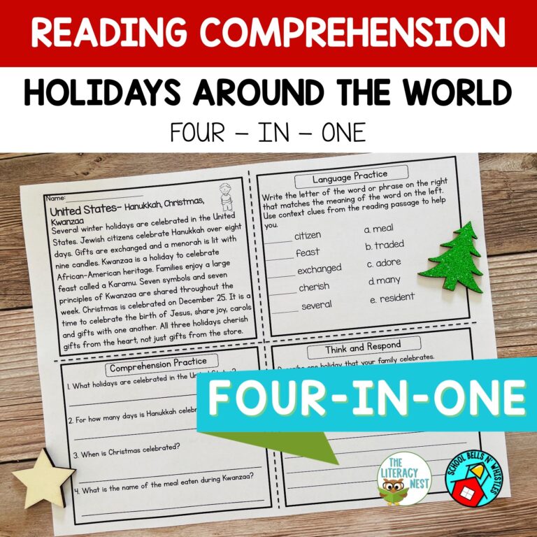 Reading Comprehension Holidays Around The World