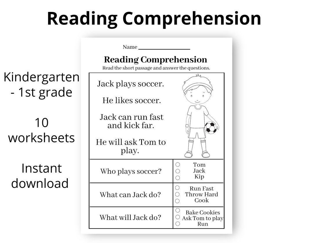 Kindergarten Free Printable Reading Worksheets