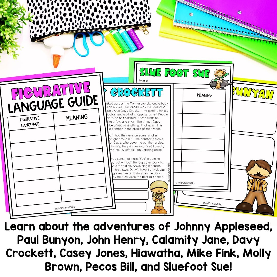 Tall Tale Reading Comprehension Worksheets Pdf