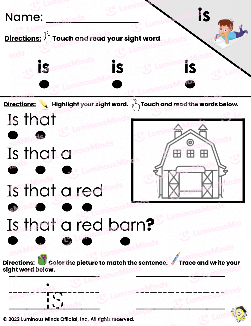 Free Printable Reading Fluency Worksheets