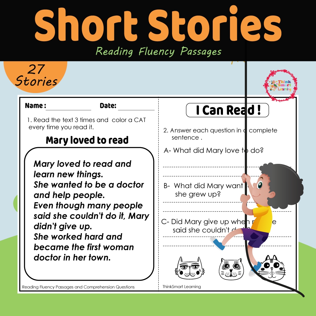 Reading Fluency Passages And Comprehension Questions 3 Made By Teachers
