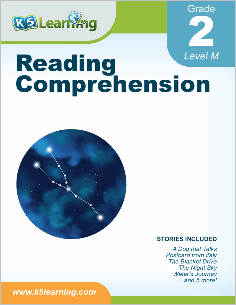 K5 Learning Reading Comprehension Worksheets