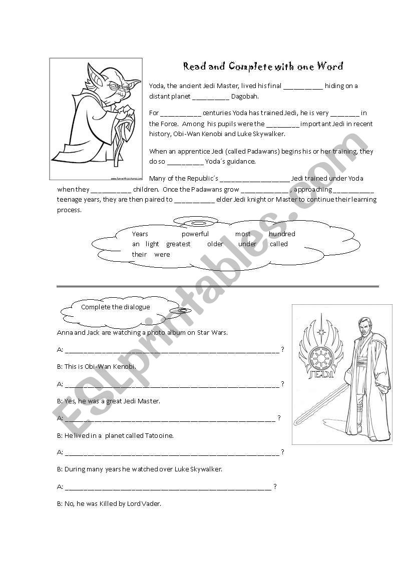 Star Wars Fans ESL Worksheet By Marujamiranda