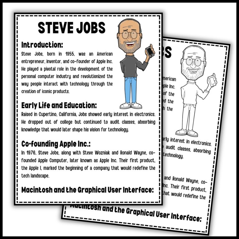 Steve Jobs Reading Comprehension Passage U0026 Questions Made By Teachers