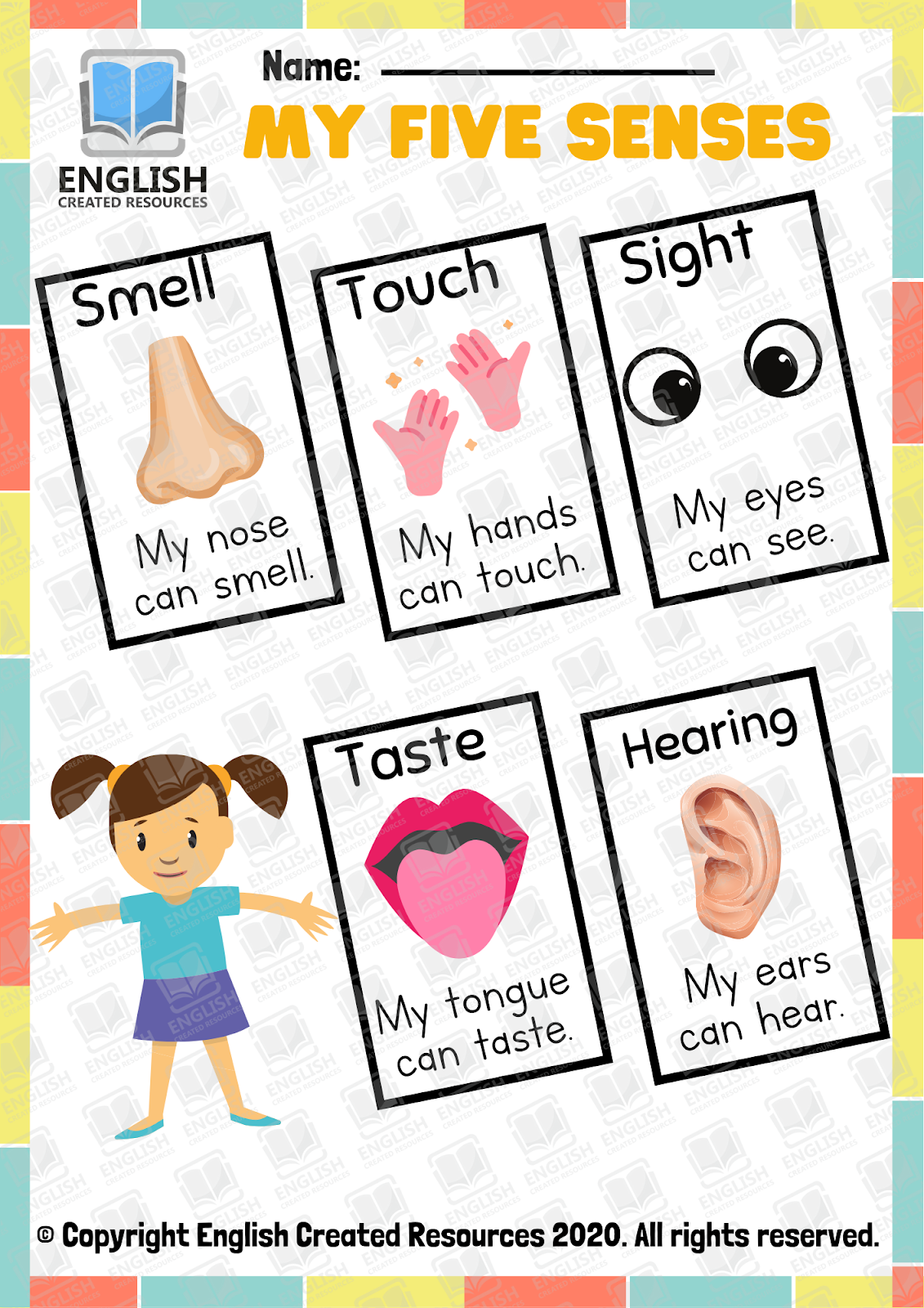 Five Senses Reading Comprehension Worksheets Pdf
