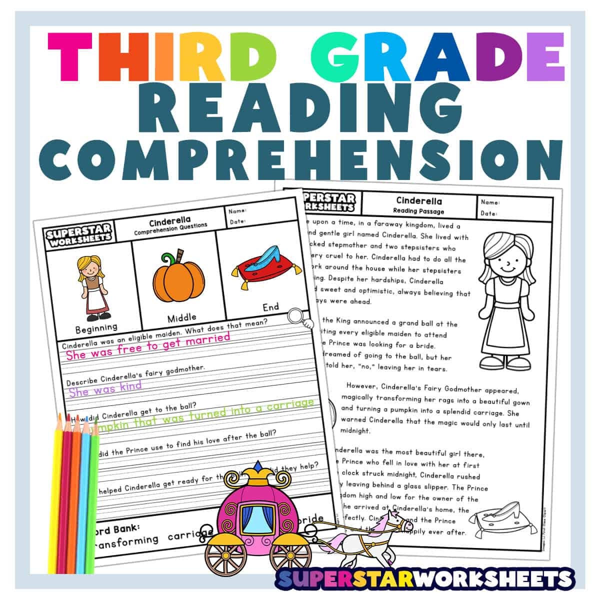 3rd Grade Reading Comprehension Worksheets Pdf