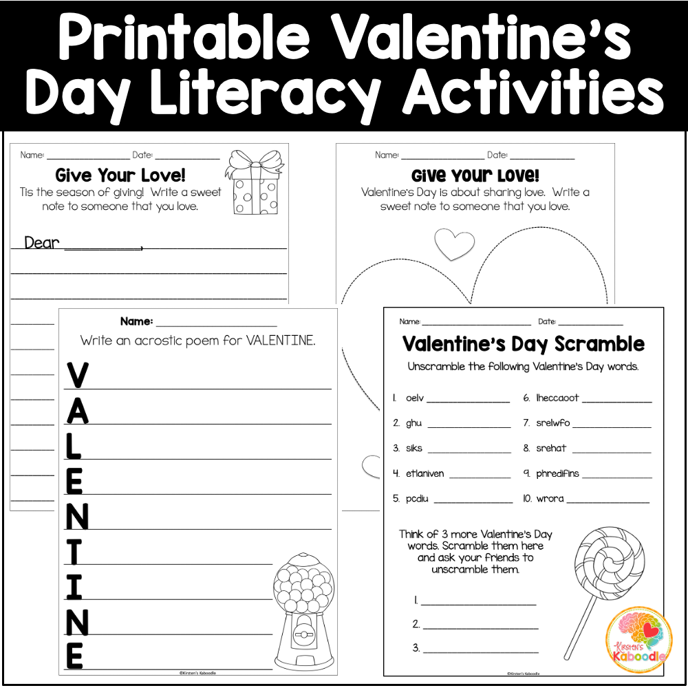 Valentine Day Reading Comprehension Worksheets Pdf