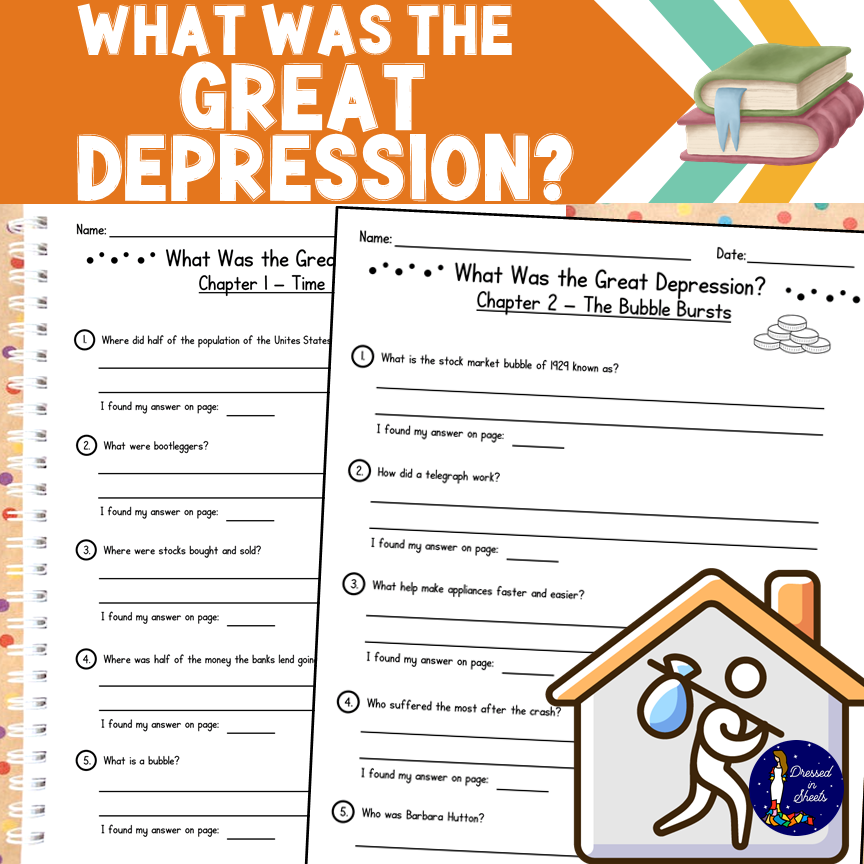 The Great Depression Reading Comprehension Worksheet